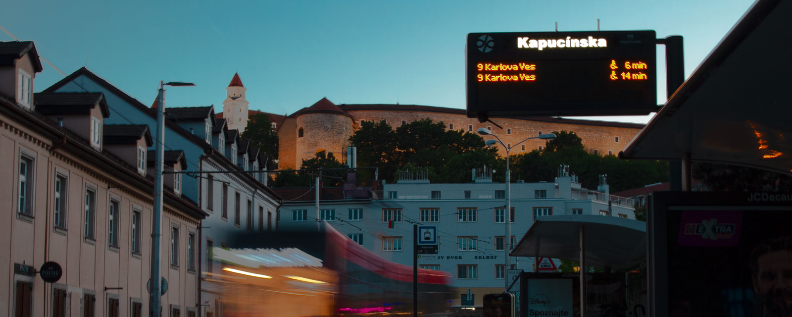 LED informačné tabule MHD Bratislava – DPB, a.s.